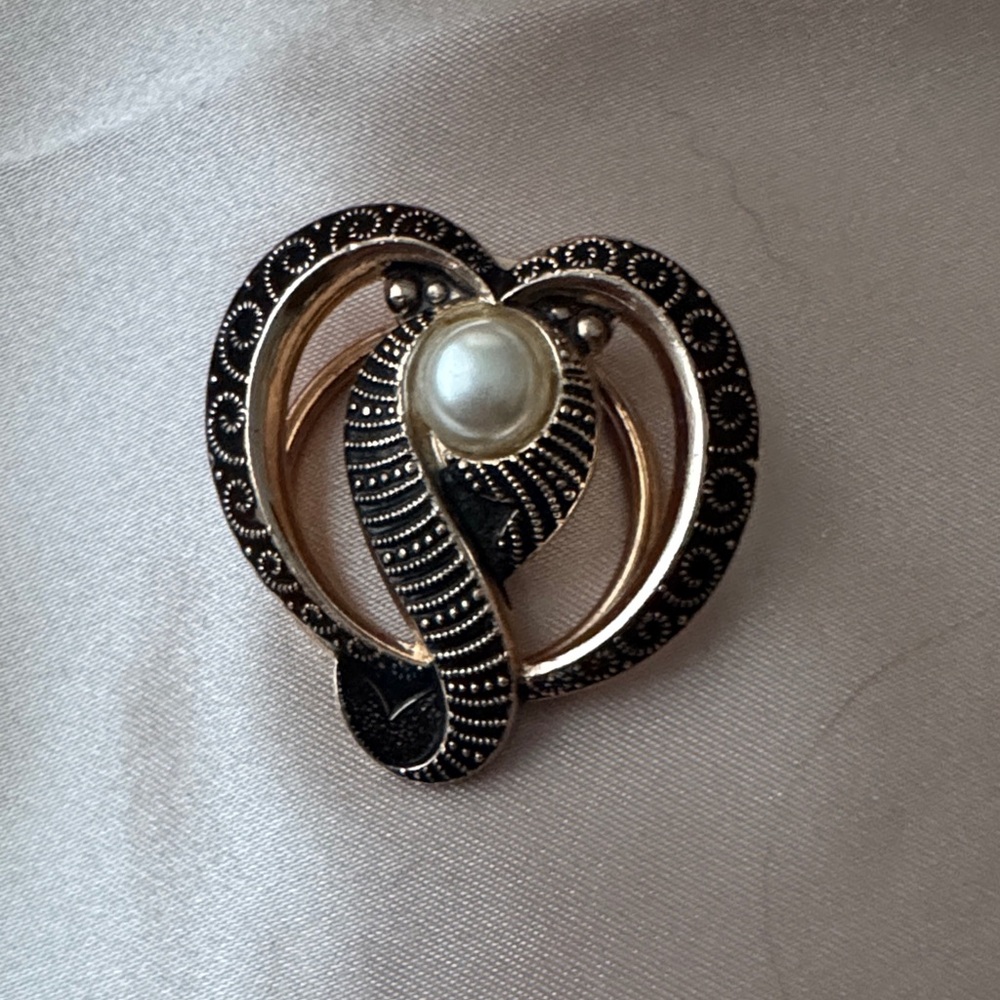 Black and Gold Snake scarf clip 🐍